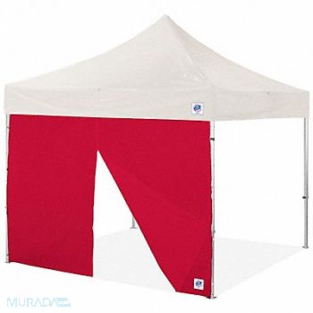 E-Z UP Sidewall Red 10 ft W 10 ft H, 800JU8