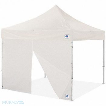 E-Z UP Sidewall White 10 ft W 10 ft H, 800JU9