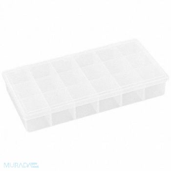 FLAMBEAU K4964 Compartment Box Snap Clear 1 3/8 in, 30C406