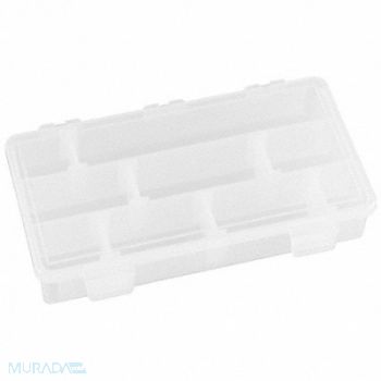 FLAMBEAU Adj Comprt Bx Snap-Shut Clr 1 1/2 in, 3KN90