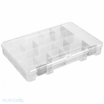 FLAMBEAU K4977 Adj Comprt Bx Dbl Pos Lkg Clr 1 3/4 in, 30C434