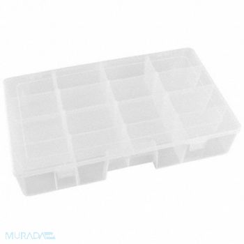 FLAMBEAU K4975 Adj Comprt Bx Dbl Translucent 3 1/4 in, 5MU42