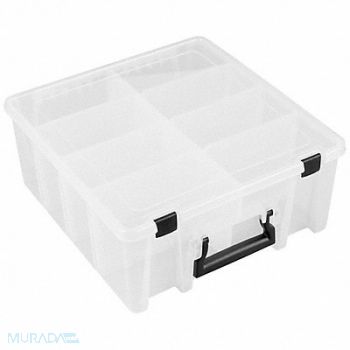 FLAMBEAU Adj Comprt Bx Mechanical Clr 6 7/32 in, 30C451