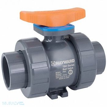 HAYWARD FLOW CONTROL Ball Valve PVC Ball 3/4 Pipe Full Port, 466H61