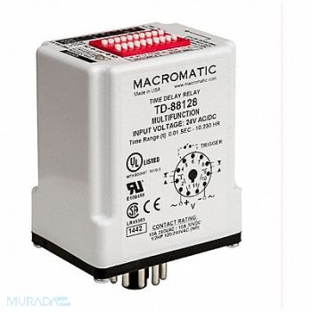 MACROMATIC H7781 Time Delay Relay 120VAC/DC 10A SPDT, 6MPP3