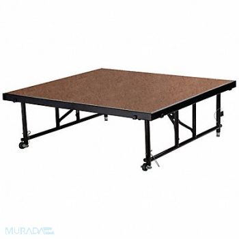 NATIONAL PUBLIC SEATING Adjustable Portable Stage Package 24in.H, 49CV75