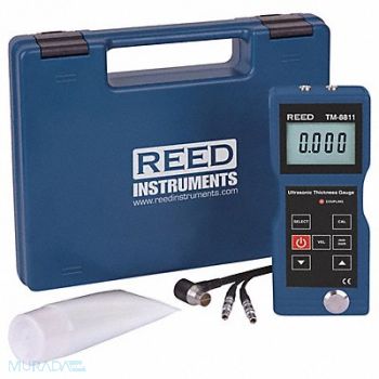 REED INSTRUMENTS Ultrasonic Thickness Gauge Steel, 55NP08