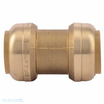 SHARKBITE Coupling Push To Connect 1 In., 19F863