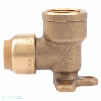 SHARKBITE 90 Drp Ear Elbw Push To Connct 1/2x1/2, 19F881