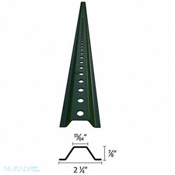 TAPCO Sign Post Green Steel 8 ft L, 39F187