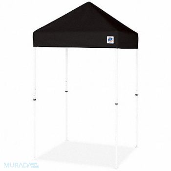 E-Z UP Shelter Black 5 ft W 5 ft L, 800JV0