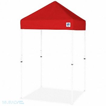E-Z UP Shelter Red 5 ft W 5 ft L, 800JV3