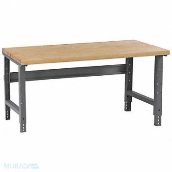 TENNSCO Workbench Butcher Block 60 W 30 D, 1PA85