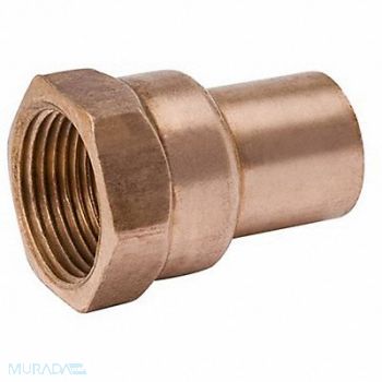 STREAMLINE Adapter Wrot Copper 1 Tube CxFNPT, 5UGC8
