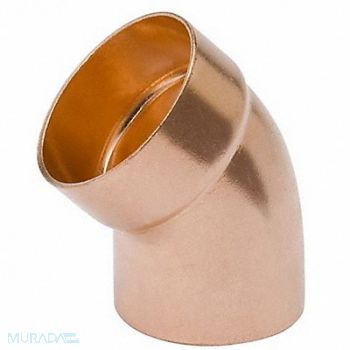 STREAMLINE DWV Elbow 45 Deg Wrot Copper 2 CxFTG, 5UGF6