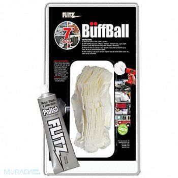 FLITZ INTERNATIONAL Polishing Pad Buffing 7 Size Viscose, 65UE86