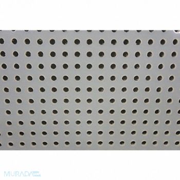 GRAINGER APPROVED Perf Sheet Polypro 48x32 0.125 T 0.25 D, 5PCW9