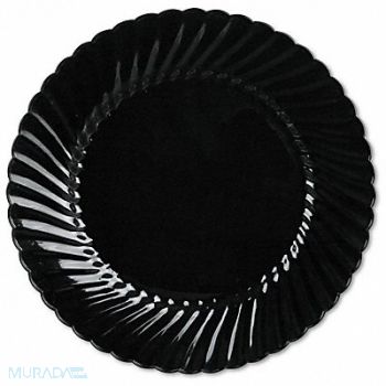 GRAINGER APPROVED Disp Plastic Plate 10 1/4 in Black PK144, 799M63