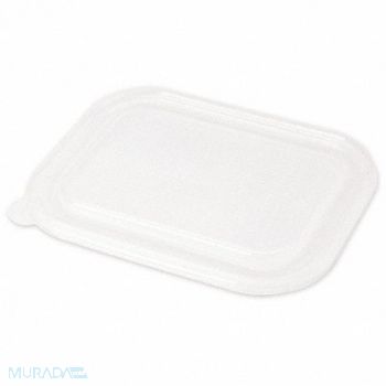 GRAINGER APPROVED Disp Container Lid Clear Plastic PK400, 799M69