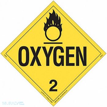 LABELMASTER DOT Container Placard Vinyl PK25, 807CN0