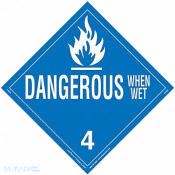 LABELMASTER DOT Container Placard Vinyl PK25, 807CT7