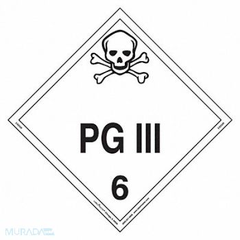 LABELMASTER DOT Container Placard Vinyl PK25, 807CN2