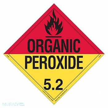 LABELMASTER DOT Container Placard Vinyl PK25, 807CU8