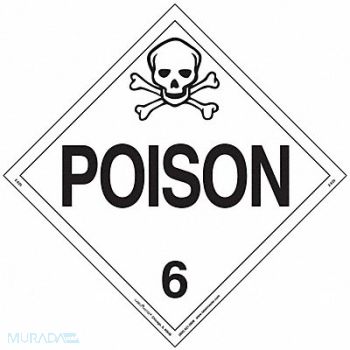 LABELMASTER DOT Container Placard Vinyl PK25, 807CU7