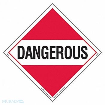 LABELMASTER DOT Container Placard Vinyl PK25, 807CM3