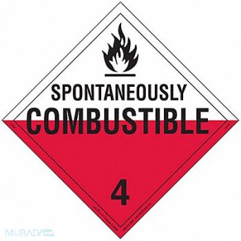 LABELMASTER DOT Container Placard Vinyl PK25, 807CP1