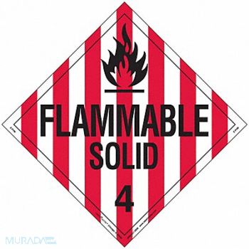 LABELMASTER DOT Container Placard Vinyl PK25, 807CM5