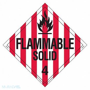 LABELMASTER DOT Container Placard Vinyl PK25, 807CM8