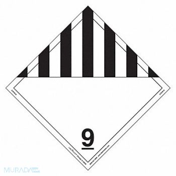 LABELMASTER DOT Container Placard Vinyl PK25, 807CP5