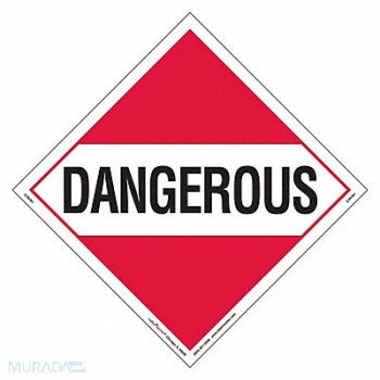 LABELMASTER DOT Container Placard Vinyl PK25, 807CM7