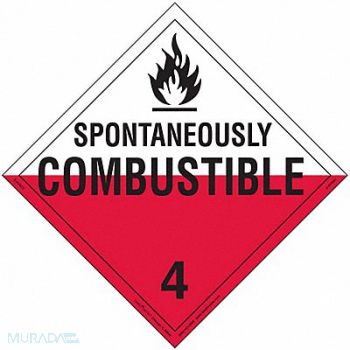 LABELMASTER DOT Container Placard Vinyl PK25, 807CP7