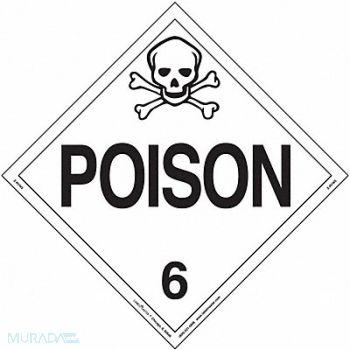 LABELMASTER DOT Container Placard Vinyl PK25, 807CR2