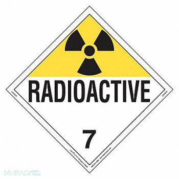 LABELMASTER DOT Container Placard Vinyl PK25, 807CR3