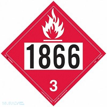 LABELMASTER DOT Container Placard Message 1866 PK25, 807CT5