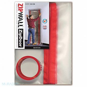 ZIPWALL Standard Door Kit 7 1/2 ft x 4 ft, 32V060