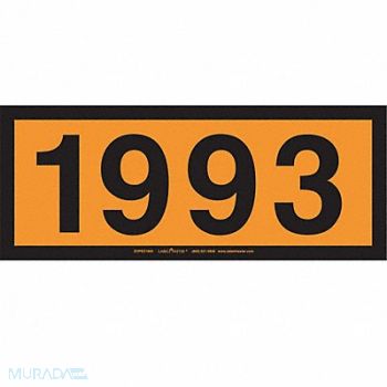 LABELMASTER DOT Container Placard Message 1993 PK25, 807CV4