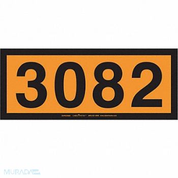 LABELMASTER DOT Container Placard Message 3082 PK25, 807CV6