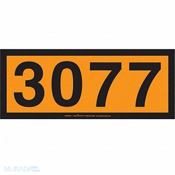 LABELMASTER DOT Container Placard Message 3077 PK25, 807CV8