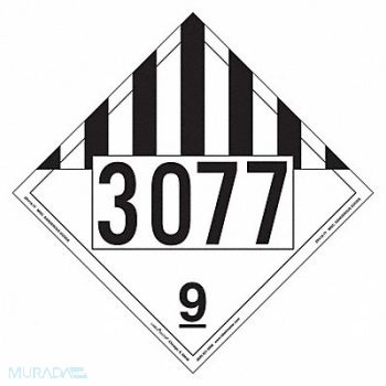 LABELMASTER DOT Container Placard Message 3077 PK25, 807CW2