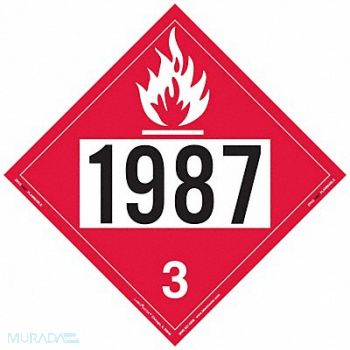 LABELMASTER DOT Container Placard Message 1987 PK25, 807CW5