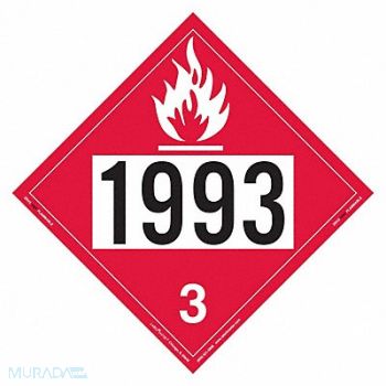 LABELMASTER DOT Container Placard Message 1993 PK25, 807CW6