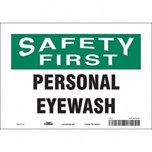 CONDOR Safety Sign 7 in x 10 in Vinyl, 471F08