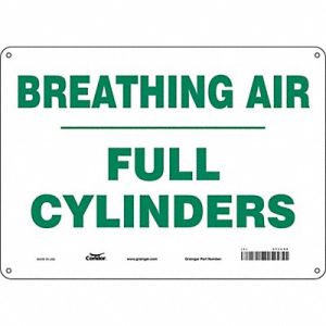 CONDOR Safety Sign 10 inx14 in Aluminum, 471L55