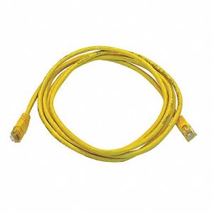 MONOPRICE Patch Cord Cat 5e Booted Yellow 7.0 ft., 5PZX0