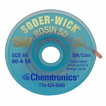 CHEMTRONICS No.4 Desoldering Wick, 24JY90