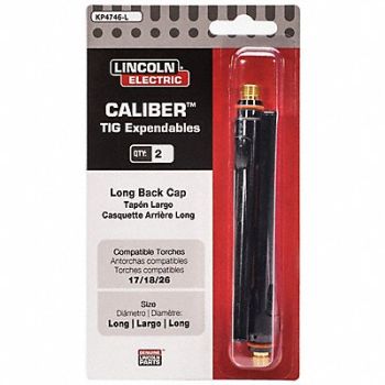LINCOLN ELECTRIC LINCOLN TIG Welding Long Back Cap, 61UZ97
